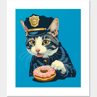 police cat Posters and Art